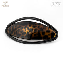 Load image into Gallery viewer, French Leopard Color Oval Barrette