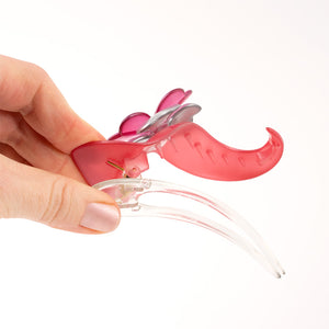 French Pink Plastic Beak Clip