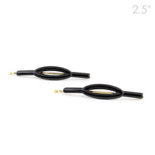 Load image into Gallery viewer, Medium Side Hair Clip Pin Oval Style - Pair