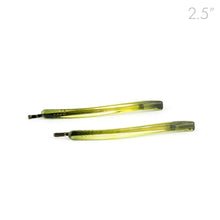 Load image into Gallery viewer, Green Side Hair Pins - Pair