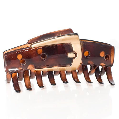 Buckle Style Hair Claw With Gold