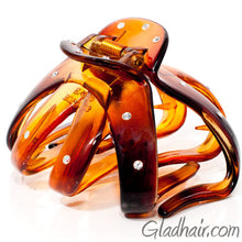 Load image into Gallery viewer, Octopus Shaped Plastic Hair Claw with Stones