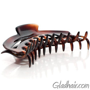 Extra Large Patented French Tortoise Plastic Hair Claw