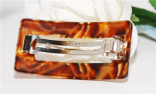 Load image into Gallery viewer, French Marble Rectangle Open Barrette