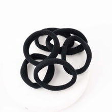 Load image into Gallery viewer, Unisex Black Thick Elastics - Set of 6