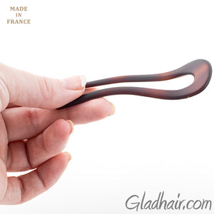 French Matt Crink Hair Pins - Pair