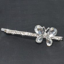 Load image into Gallery viewer, Silver Diamante Butterfly Grip - 1 piece 