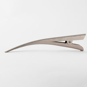 Slim Large Light Brown Metal Flamingo Beak Clip No Teeth - 1 piece