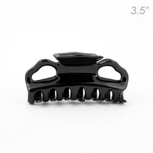 Load image into Gallery viewer, Medium French Black Plastic Hair Clip
