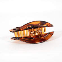 Load image into Gallery viewer, Tortoise Plastic Flat Teeth Hair Clamp