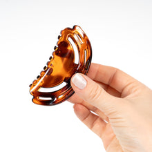 Load image into Gallery viewer, Tortoise Plastic Flat Teeth Hair Clamp