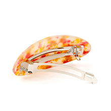 Load image into Gallery viewer, French Bright Colors Marble Oval Barrette