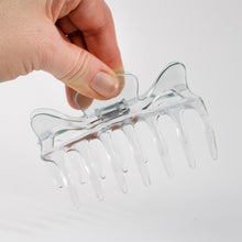 Load image into Gallery viewer, French Medium Tortoise Clear Plastic Hair Claw