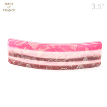 Load image into Gallery viewer, French Pink Color Barrette with Lace Design