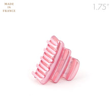 Load image into Gallery viewer, French Small Pink Pearlized Wavy Claw