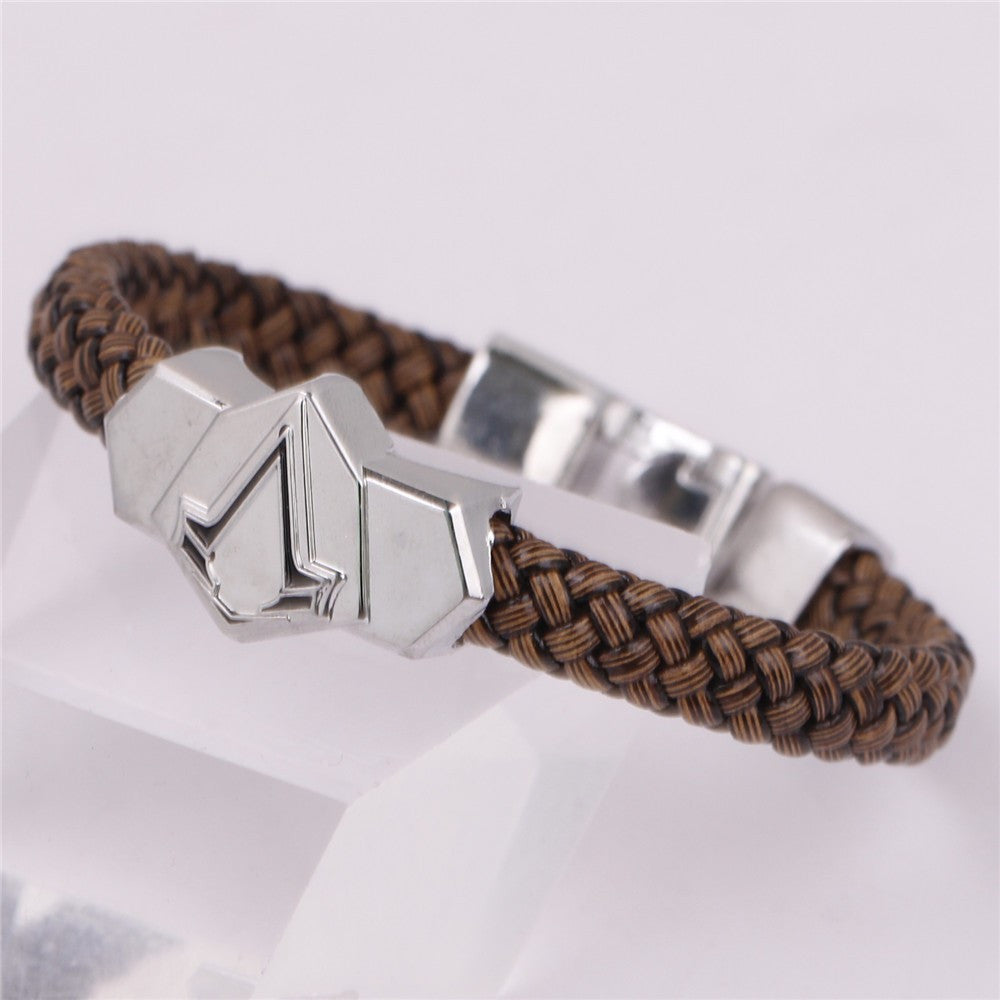Leather Braided Bracelet - 8in