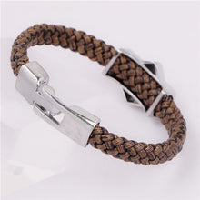 Load image into Gallery viewer, Leather Braided Bracelet - 8in