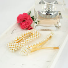 Load image into Gallery viewer, Faux Pearl Snap Clip - Set of 2