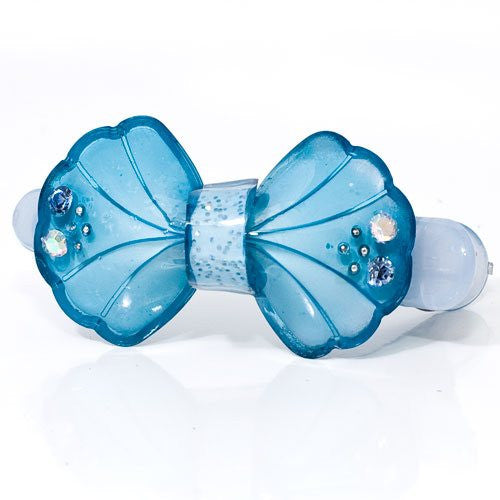 Acrylic Bow on Small Alligator Beak Clip - 1 piece