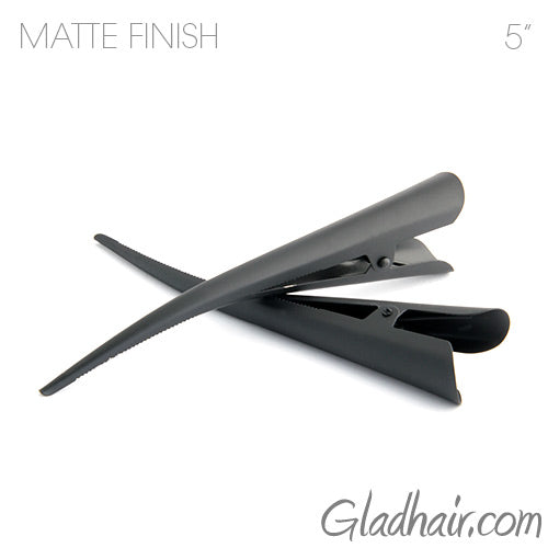 Large Beak Clip Matte Metal - Pair