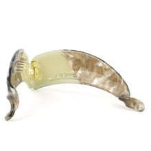 Load image into Gallery viewer, Blend Marble Style Plastic Olive Banana Hair Clip