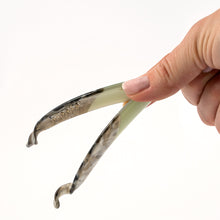 Load image into Gallery viewer, Blend Marble Style Plastic Olive Banana Hair Clip