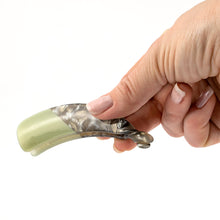 Load image into Gallery viewer, Blend Marble Style Plastic Olive Banana Hair Clip