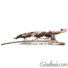 Load image into Gallery viewer, Bird Shaped Vintage Metal Beak Clip with Crystals