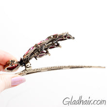 Load image into Gallery viewer, Bird Shaped Vintage Metal Beak Clip with Crystals