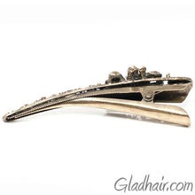 Load image into Gallery viewer, Metal Butterfly Style Beak Clip with Crystals