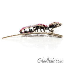 Load image into Gallery viewer, Metal Large Butterfly Style Beak Clip with Crystals