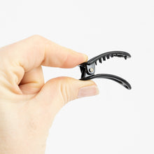 Load image into Gallery viewer, Small Black Plastic Alligator Clip - Pair