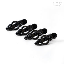 Load image into Gallery viewer, Mini Black Plastic Beak Clips - Pack of 4