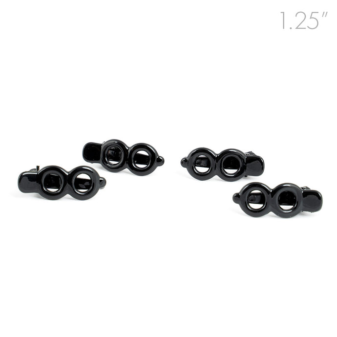 Mini Black Plastic Beak Clips - Pack of 4