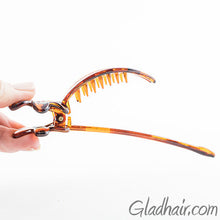 Load image into Gallery viewer, Tortoise Plastic Stick Beak Clip