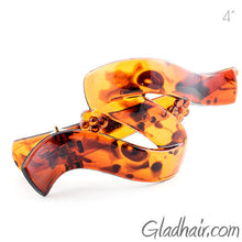 Load image into Gallery viewer, Tortoise Ribbon Style Plastic Fork Beak Clip