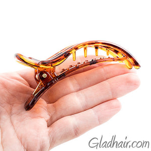 Tortoise Plastic Forked Beak Clip
