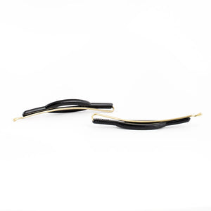 Medium Side Hair Clip Pin Oval Style - Pair