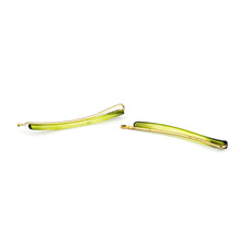 Load image into Gallery viewer, Green Side Hair Pins - Pair