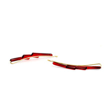 Load image into Gallery viewer, Medium Side Hair Clip Pin 3 Blocks Style - Pair