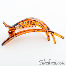 Load image into Gallery viewer, Tortoise Plastic Forked Beak Clip