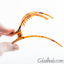 Load image into Gallery viewer, Tortoise Plastic Forked Beak Clip
