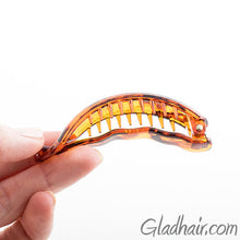 Load image into Gallery viewer, Tortoise Plastic Banana Fish Clip