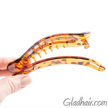 Load image into Gallery viewer, Tortoise Plastic Beak Salon Clip with Lock