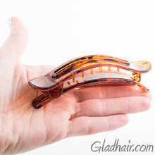 Load image into Gallery viewer, Tortoise Plastic Beak Salon Clip with Lock
