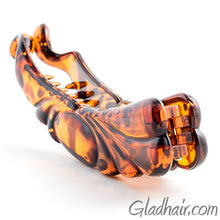 Load image into Gallery viewer, Tortoise Oval Design Plastic Banana Clip