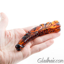 Load image into Gallery viewer, Tortoise Oval Design Plastic Banana Clip