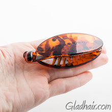 Load image into Gallery viewer, Tortoise Clincher Snap Lock Plastic Ponytail