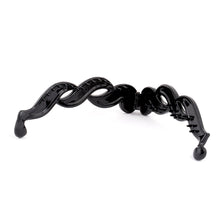Load image into Gallery viewer, Black Smooth Braid Style Plastic Banana Clip