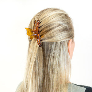 Medium Butterfly Tortoise Slim Hair Claw
